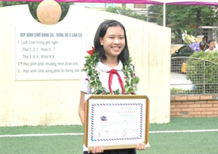 Đào Thụy Thùy Dương đoạt giải quán quân cuộc thi viết thư quốc tế UPU lần thứ 42