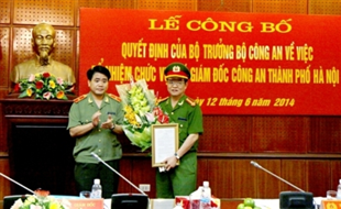 Bổ nhiệm Đại tá Đào Thanh Hải làm Phó Giám đốc Công an TP Hà Nội