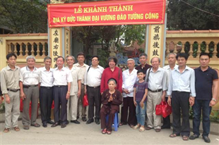 Dựng văn bia Cụ Đào Tướng Công 