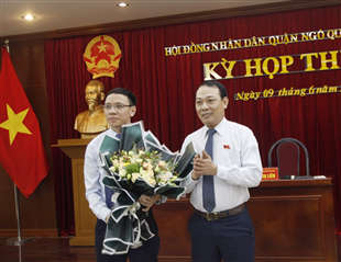 Ông Đào Trọng Đức được bầu giữ chức vụ Chủ tịch UBND quận Ngô Quyền, Hải Phòng
